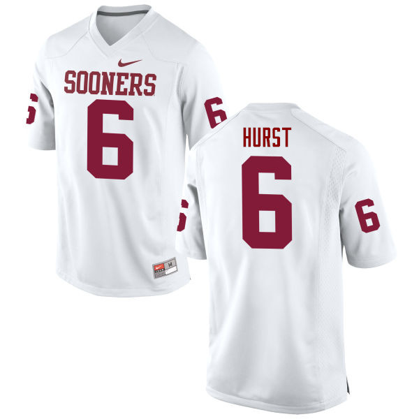 Oklahoma Sooners #6 Demontre Hurst College Football Jerseys Game-White